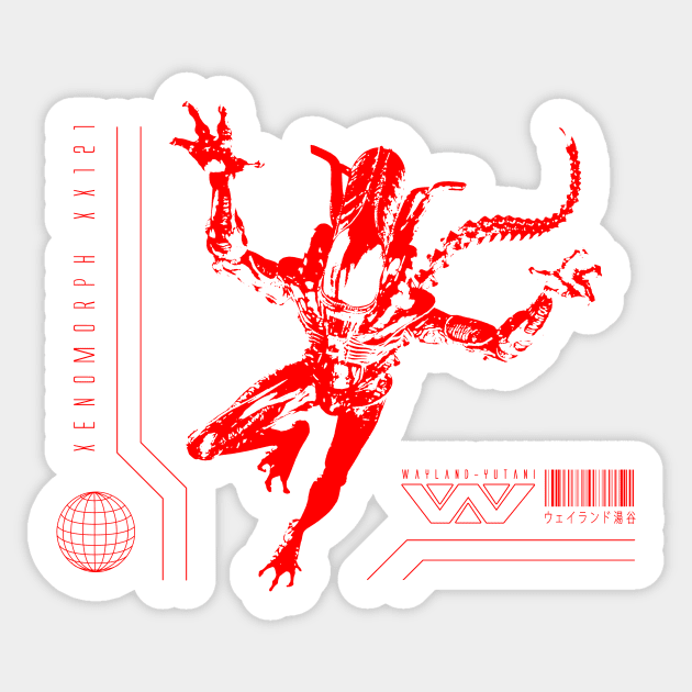 Xenomorph Sticker by Simonpeters98